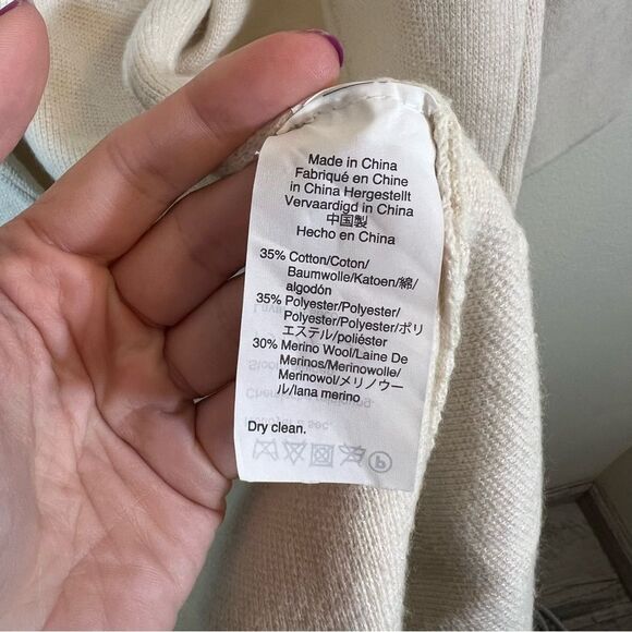 J. Crew Open Front Sophie Sweater Blazer XS Off-White - Picture 9 of 13